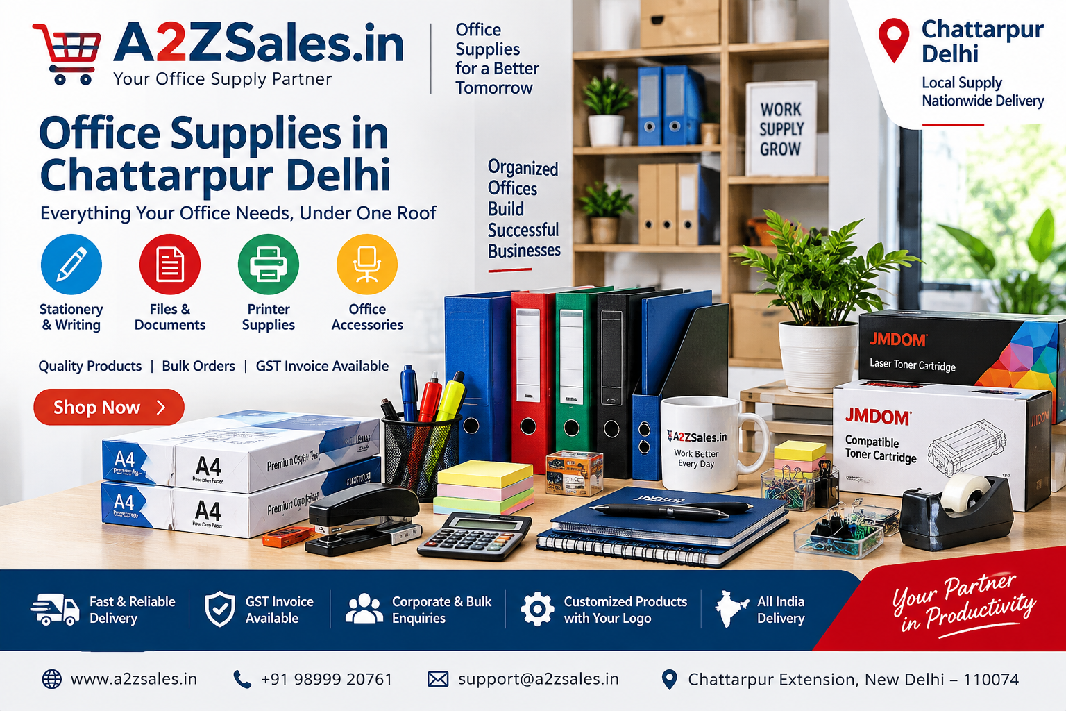 https://a2zsales.in/office-supplies-in-delhi-ncr-same-day-delivery-corporate-credit/