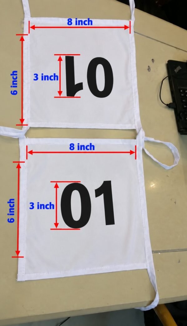 Buy personalised chest numbers for Army, BSF, CISF, SSB, ITBP, Delhi Police, NCC, sports and events. Custom number printing and bulk orders available.