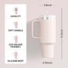 1200ML Stainless Steel Tumbler with Handle & Straw | A2ZSales
