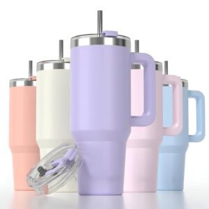 1200ML Stainless Steel Tumbler with Handle & Straw | A2ZSales